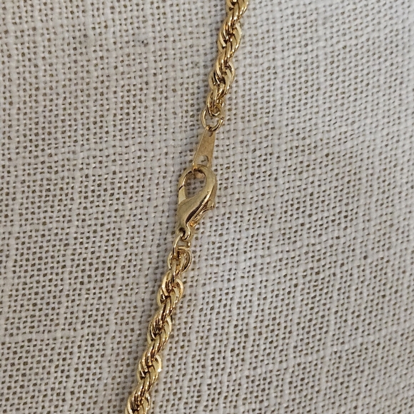 Gold Rope Chain Necklace - Picture 5 of 9